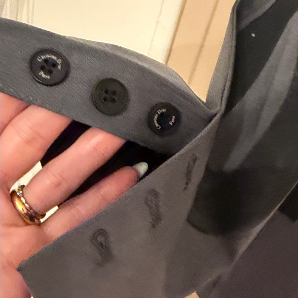 Clone 1:1Dior Gray Blazer with Black Graphic Lettering - Picture 6 of 8